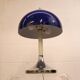 Vintage blue acrylic and chrome mushroom table lamp - Germany Space Age