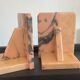 Pair of Art Deco marble bookends