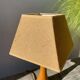 Light turned wood lamp o