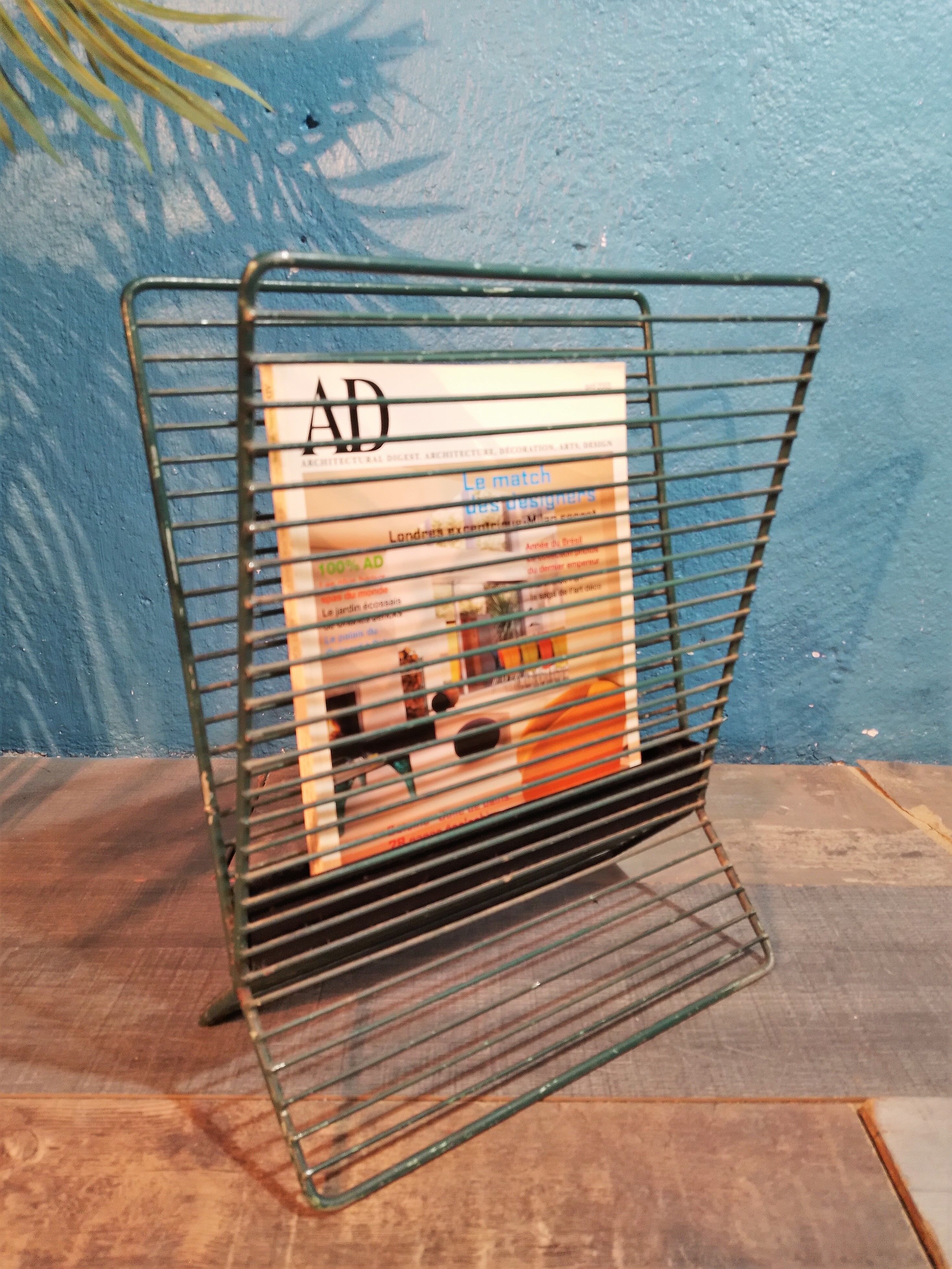 Metal magazine holder 1950s