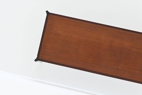 Table basse italienne de style Vittorio Dassi en acajou, Italie, 1960