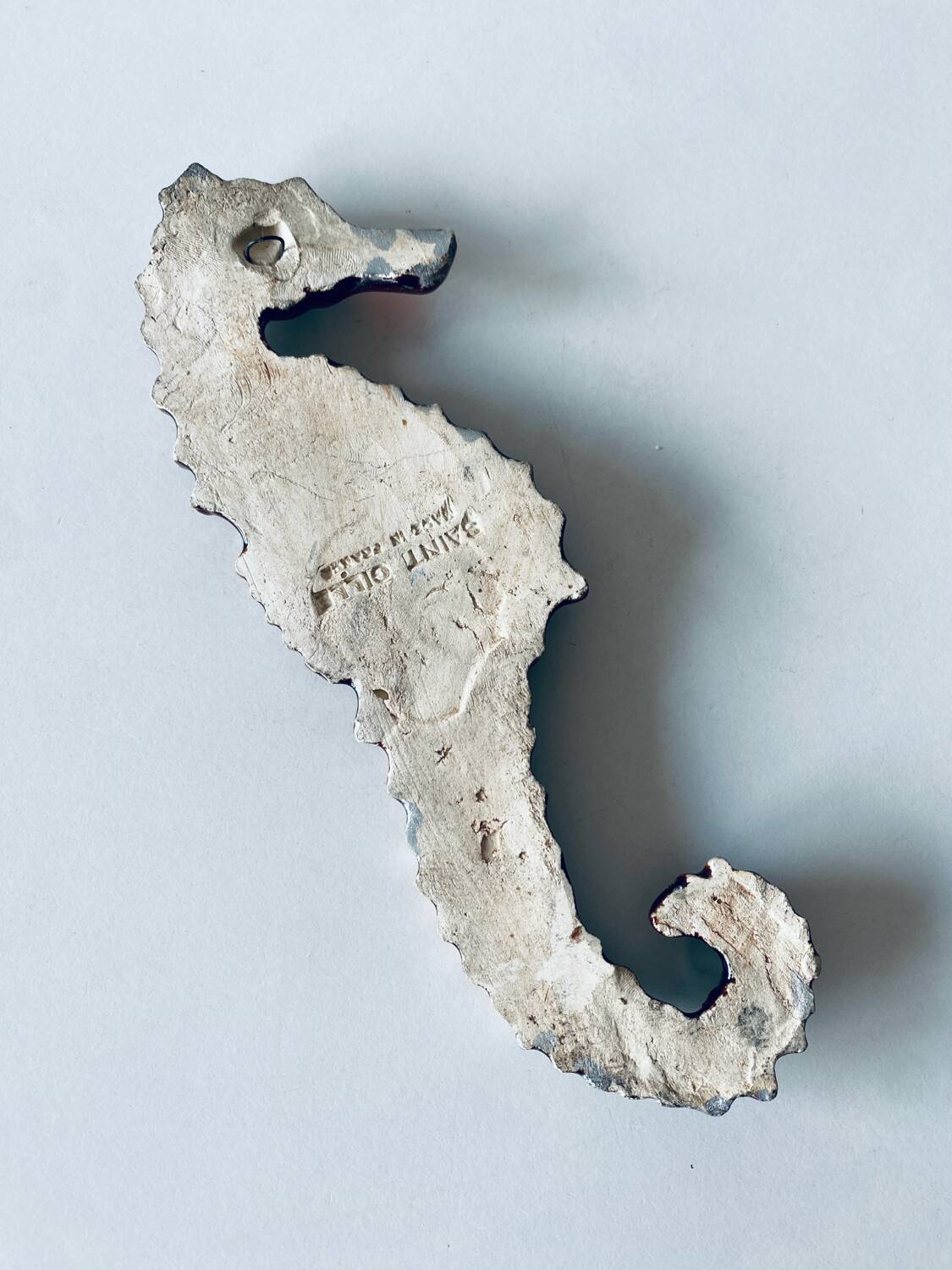 Ceramic wall seahorse