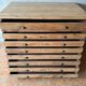 Solid pitch pine workbench - Early 20th century