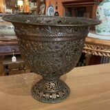 17th century Italian chased bronze cup or urn