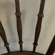 Pair of antique caned bistro chairs stamped Fischel
