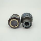 Pair of granite series sandstone candle holders by Maria Philippi for Søholm Stentøj