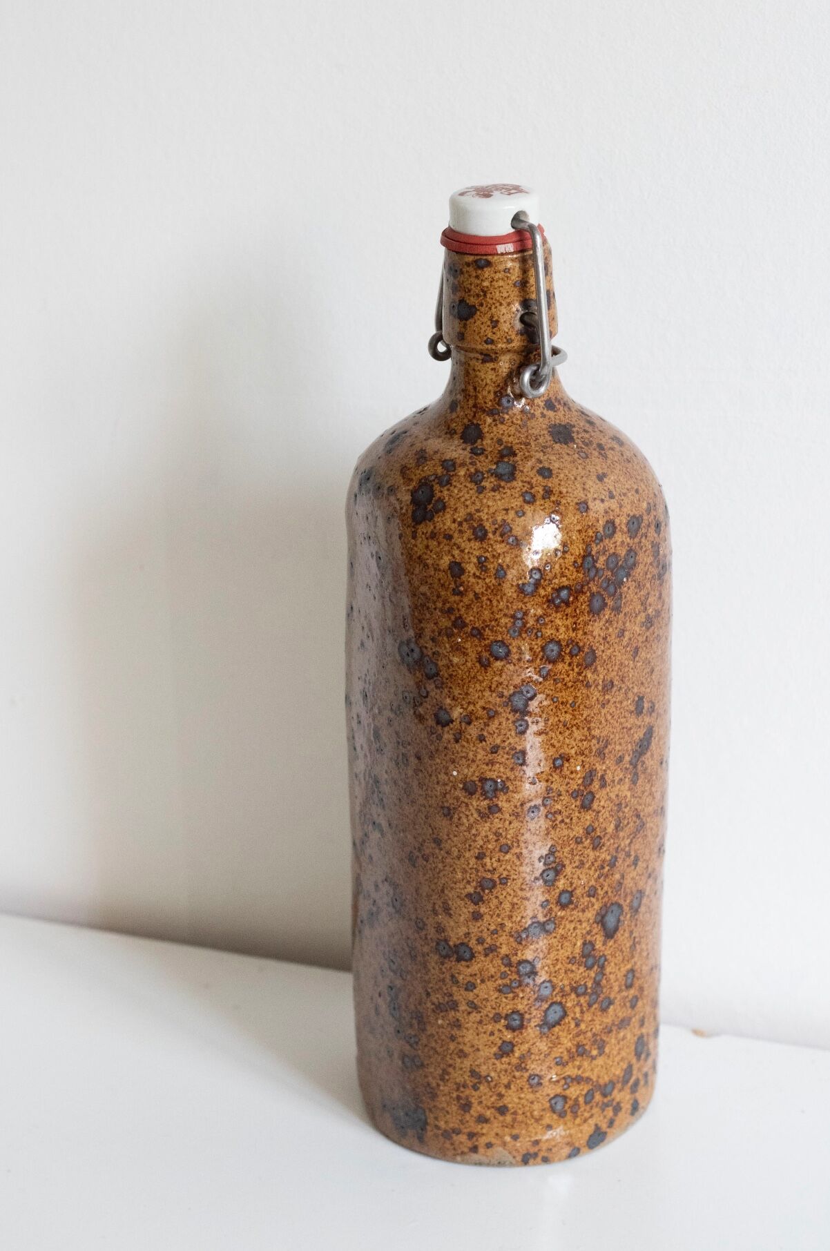 Pyrite stoneware bottle
