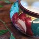 Coupelle en céramique vintage motifs fleuris