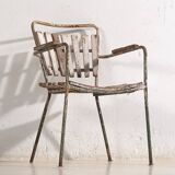 Vintage Red and White Garden Chair (c.1960) #20