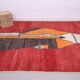 Abstract Vintage Moroccan Rug 238 x 334 - Berber Wool Rug - Handmade Rug