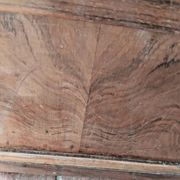 Vintage Wooden Nightstand with Marble Top