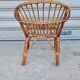 Rattan shell armchair