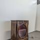 English mahogany low display cabinet