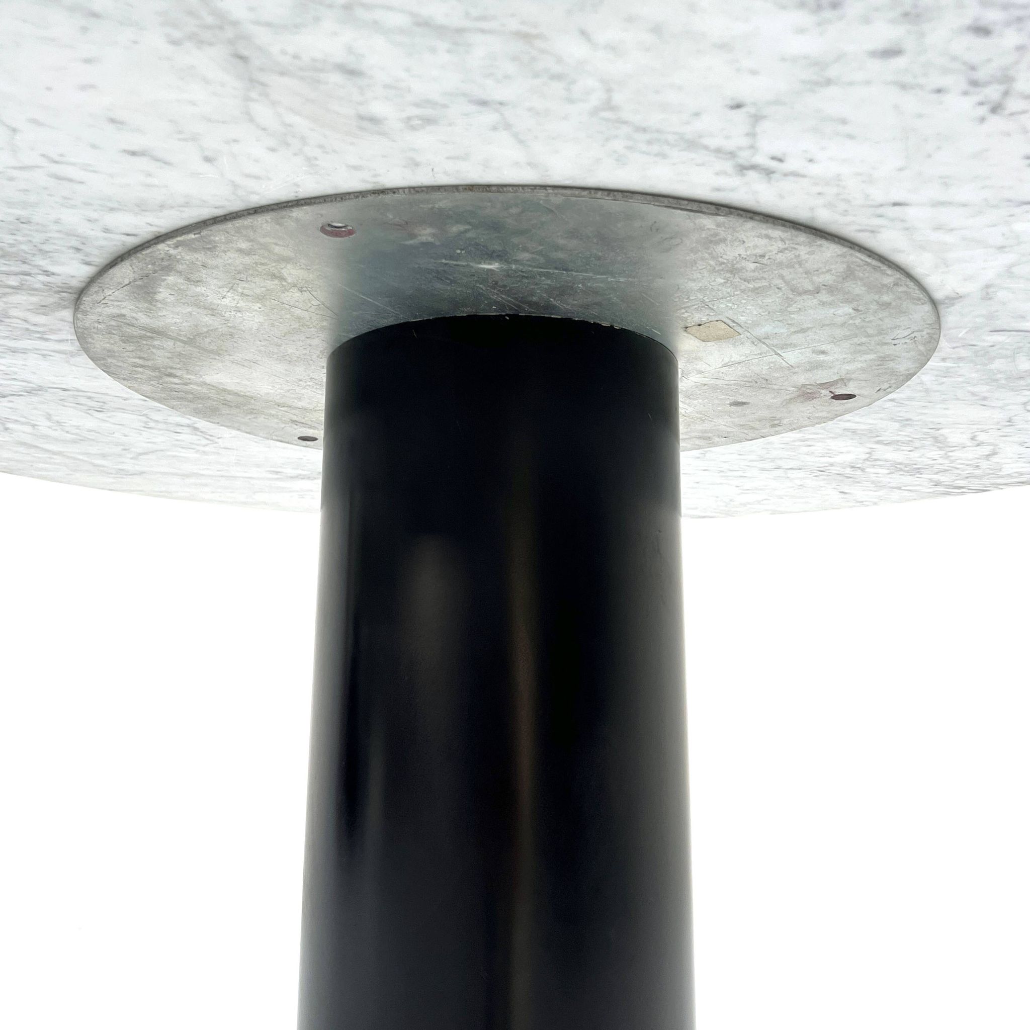 120cm Loto Rosso Marble Dining Table by Ettore Sottsass for Poltrono