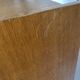 Wardrobe cabinet and drawers in oak and rattan feet compass Vintage year 60