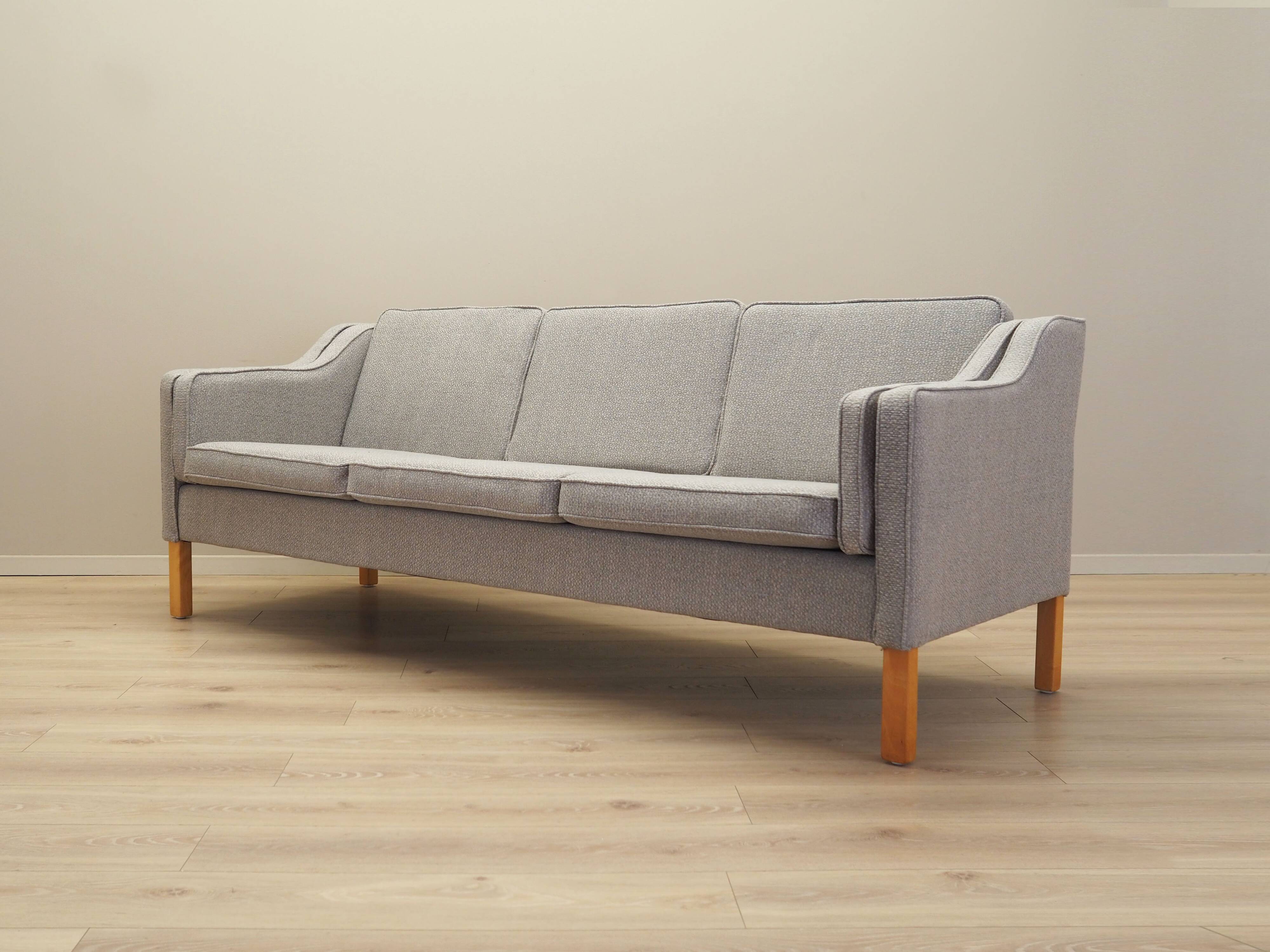 Canapé en hêtre, design danois, années 1970, production : Danemark