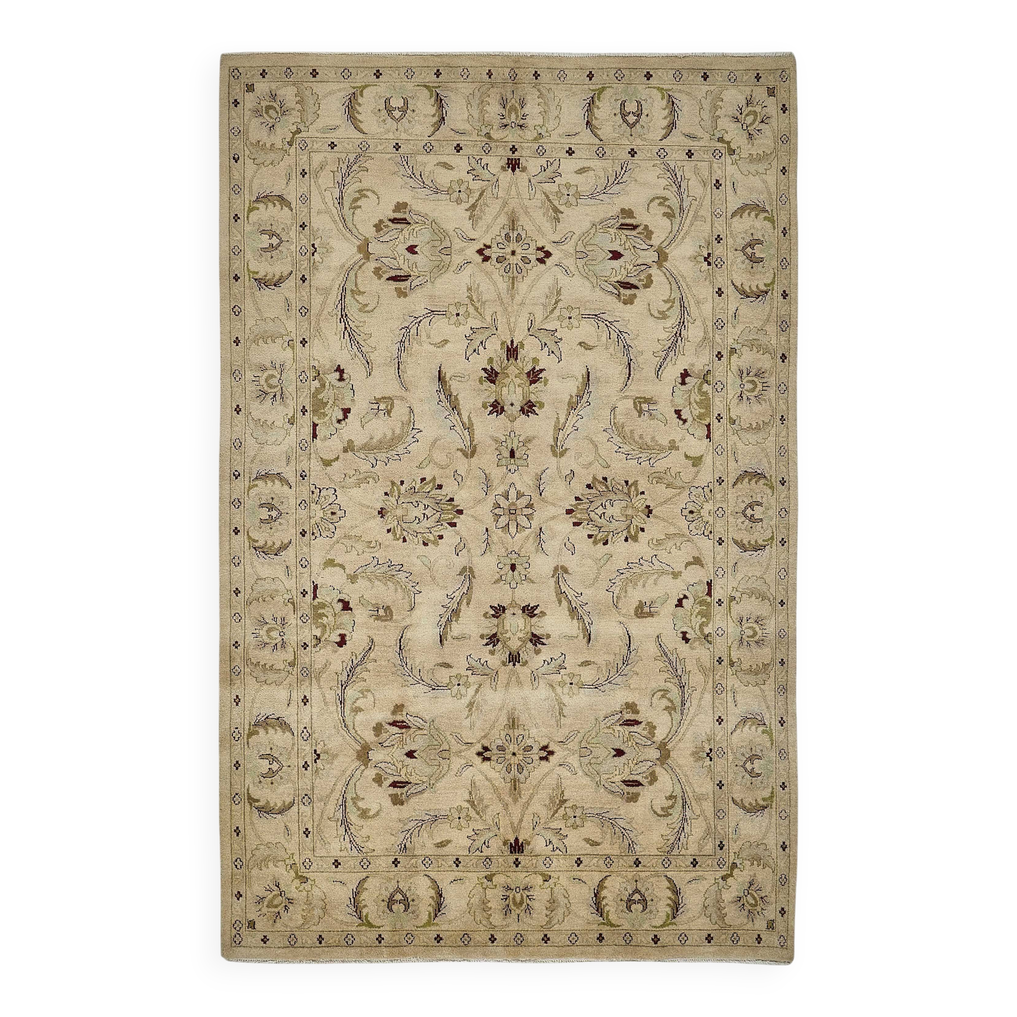 Turkish Handknotted Wool Oushak Rug 180 cm x 276 cm
