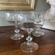 Set of 3 large blown glass champagne bowls