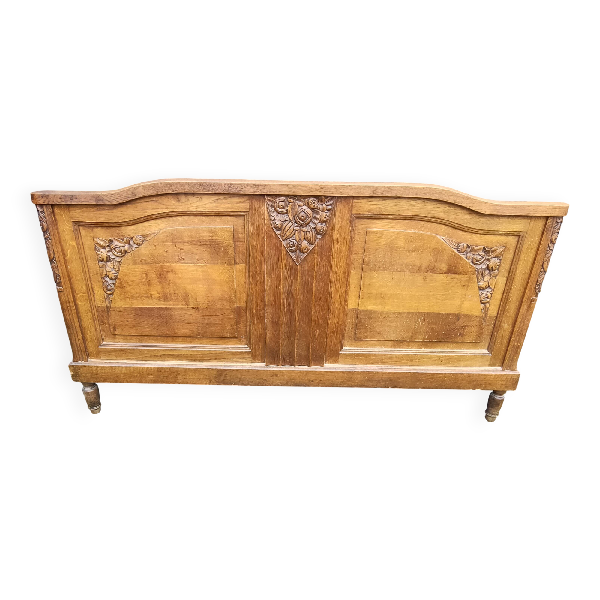 antique headboard from the 1930s