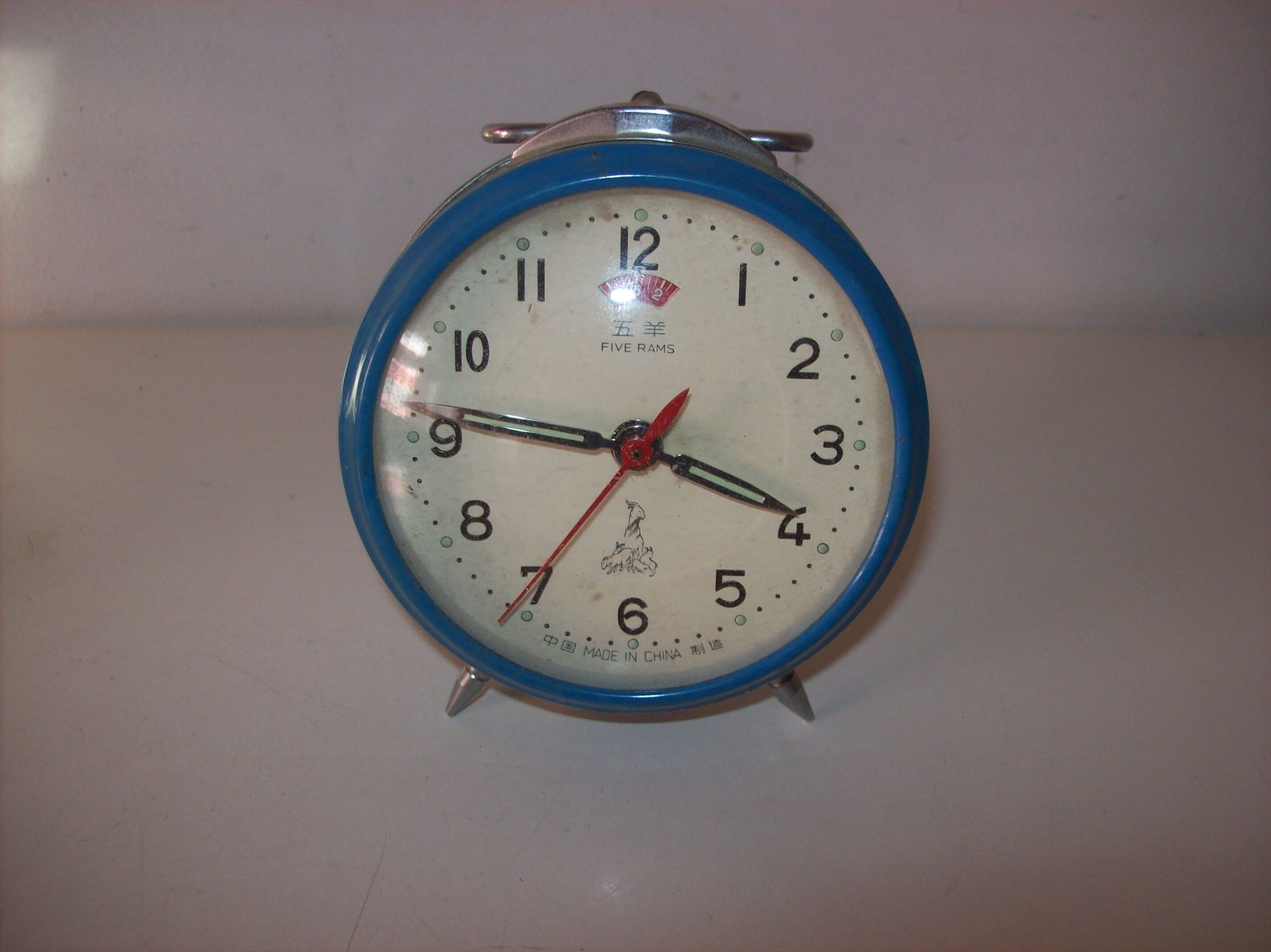 Old mechanical alarm clock