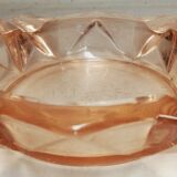 Cendrier en verre rosé