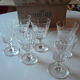 Service de six verres à pied de la cristallerie "Saint Louis"