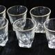 Set of 6 liqueur glasses with golden threads - Art Deco 1940 certified