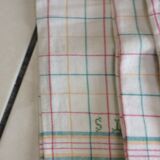 5 old towels not matching.