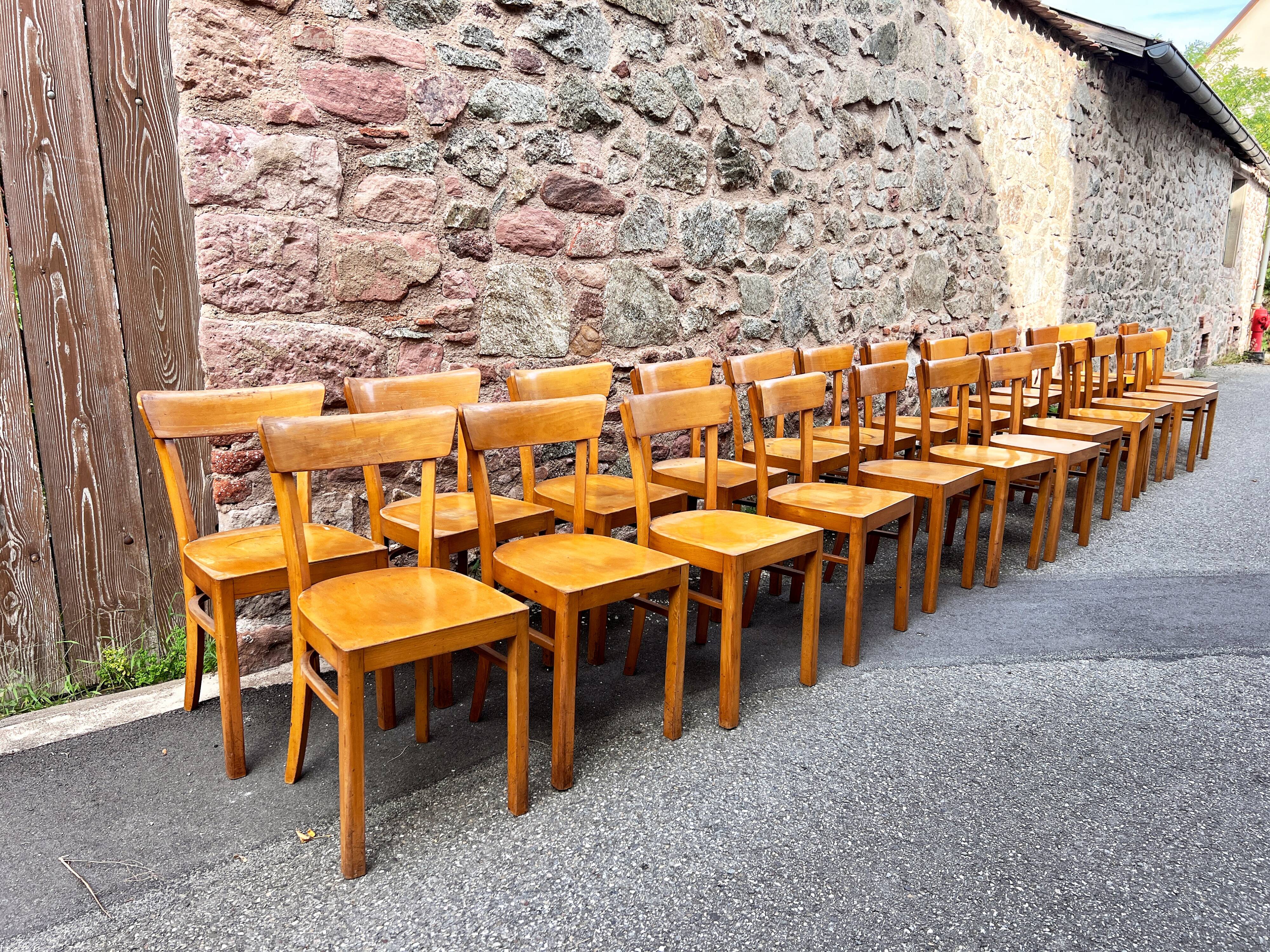 Fischel Thonet Baumann style bistro chair series