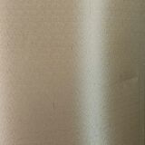 Vintage 80s design floor lamp in leather and brass.