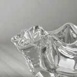 Clear crystal ashtray