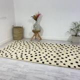 Handmade wool berber rug 276 x 157 cm