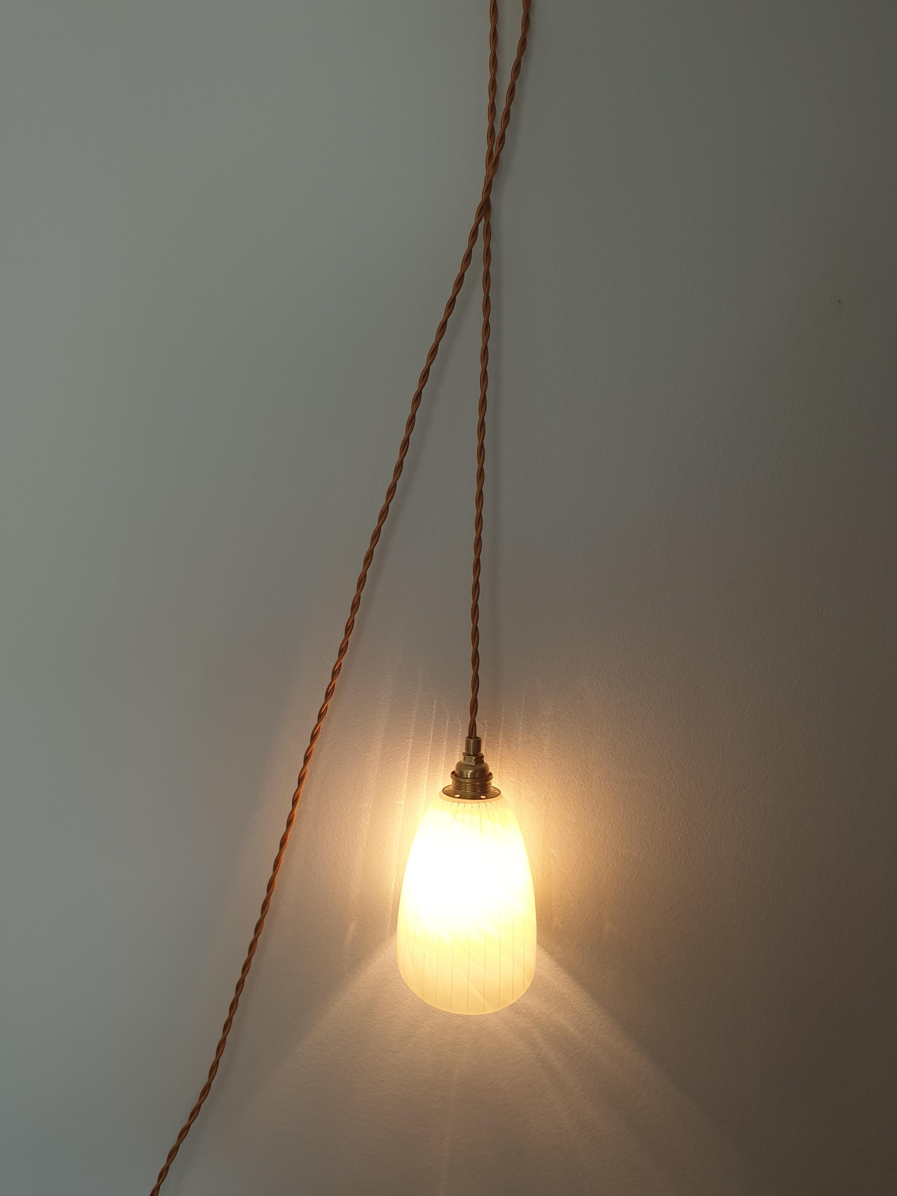 Glass hand lamp 1960