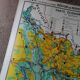 Ancienne carte scolaire : France, Nord-est, Hatier Kaeppelin.