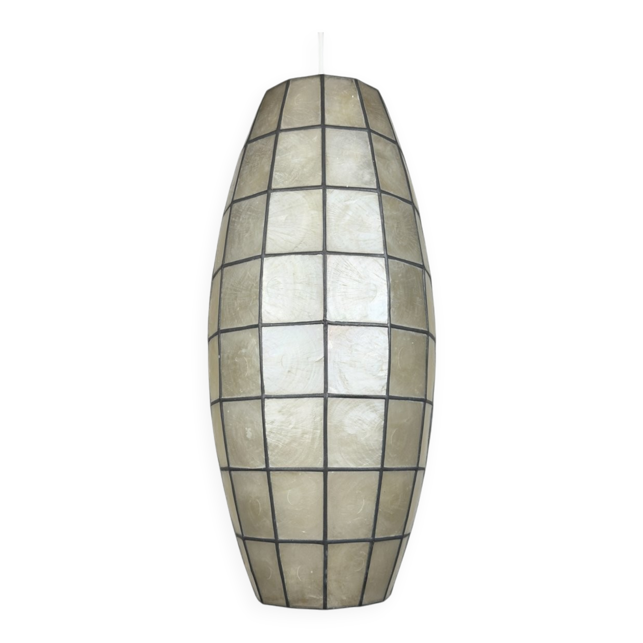 Vintage Capiz Shell Pendant, Italy, 1960s