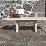 Coffee table in travertine
