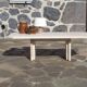 Coffee table in travertine