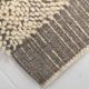 Tapis Kilim contemporain gris beige 4x7, 130x212 cm
