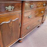 Victorian chest of drawers 19th in mahogany