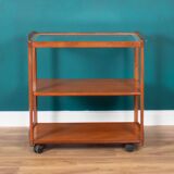Retro Teak 1960s Meredew Drinks Serving Trolley