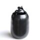 Black sculptural ceramic vase, 1970s