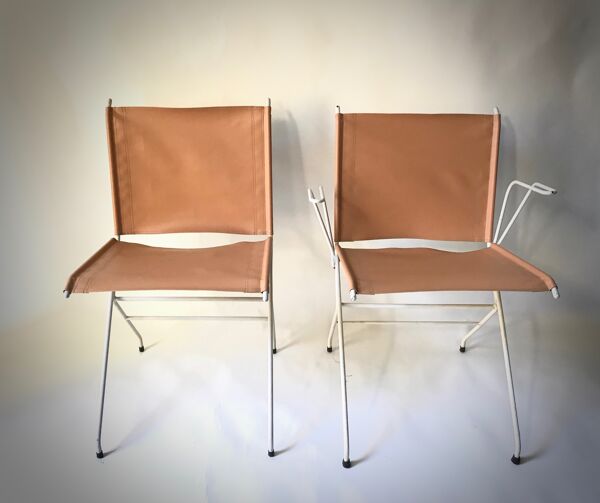 Paire de chaises de Raoul Guys 1950s