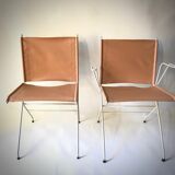 2 chairs of Raoul Guys 1950s