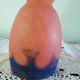 TULIP chandelier or lamp Marbled glass - Orange blue purple - Art Deco