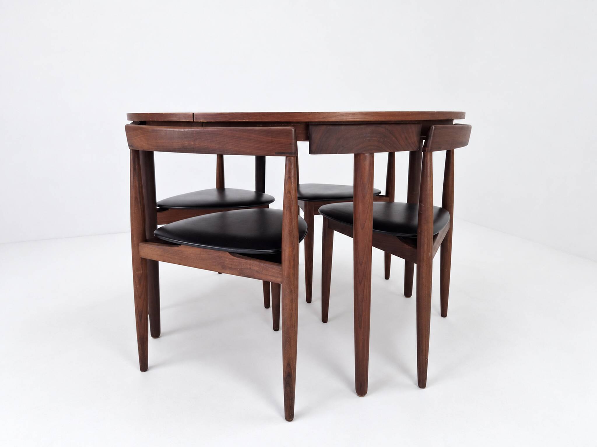 Roundette Teak Extendable Dining Set by Hans Olsen for Frem Røjle