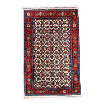 Tapis indien Mahal fait main en laine, années 1970