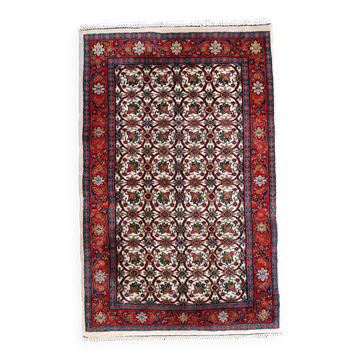 Tapis indien Mahal fait main en laine, années 1970