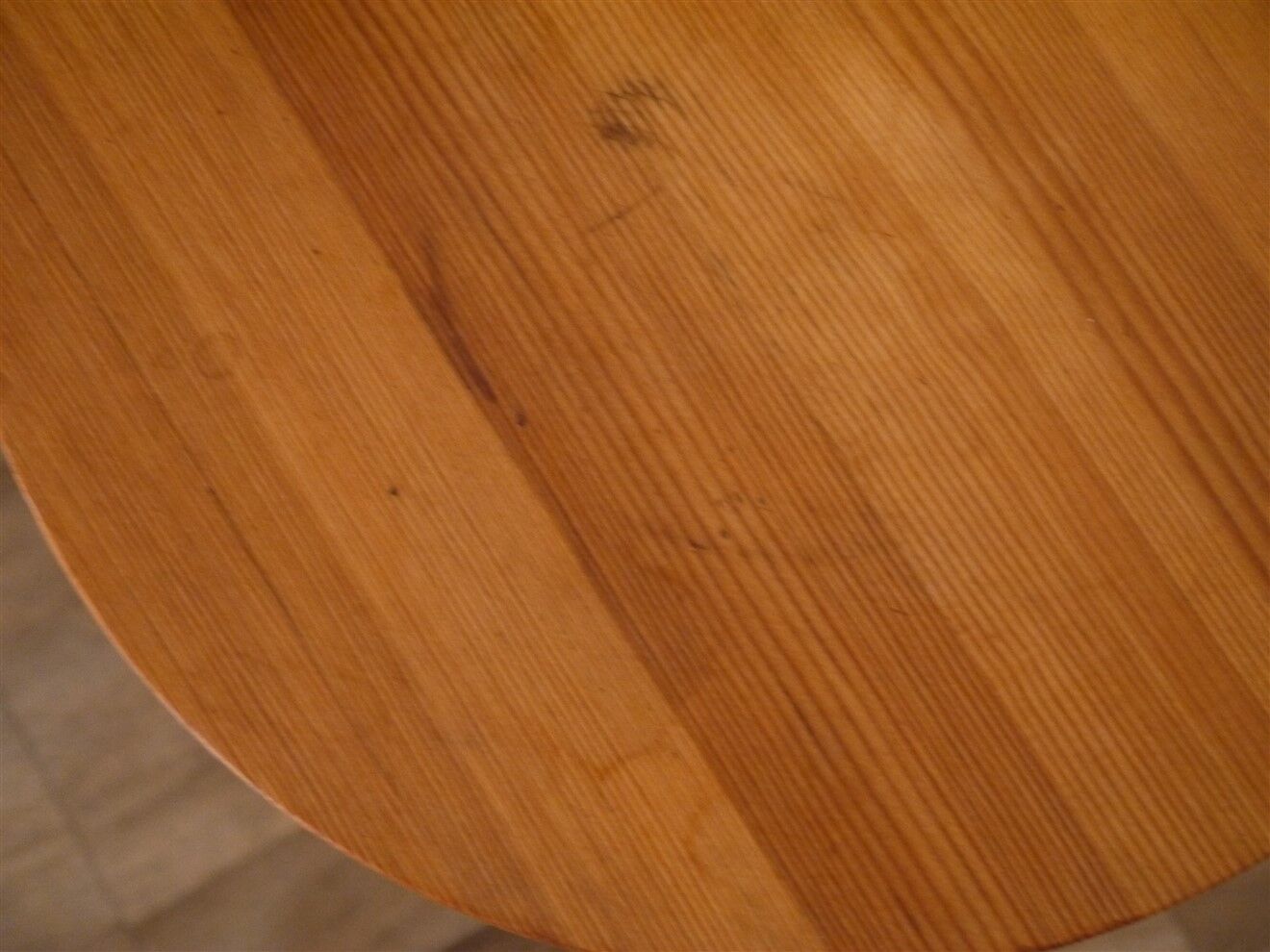 Vintage tripod wooden stool 1970