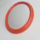 Mirror orange oval vintage 60s 70s