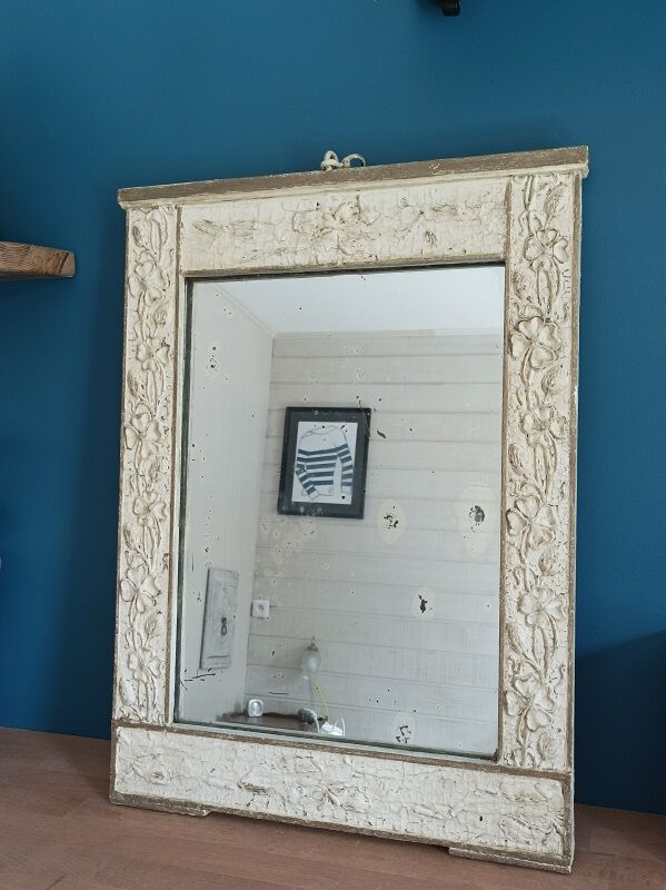 Wooden mirror 46x91cm